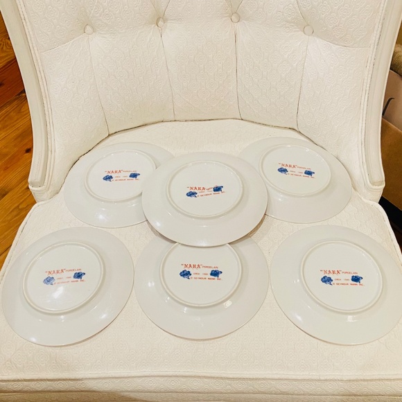 O25-SIX Vintage Seymour Mann Chinoiserie Salad/Accent Plate - Picture 5 of 11